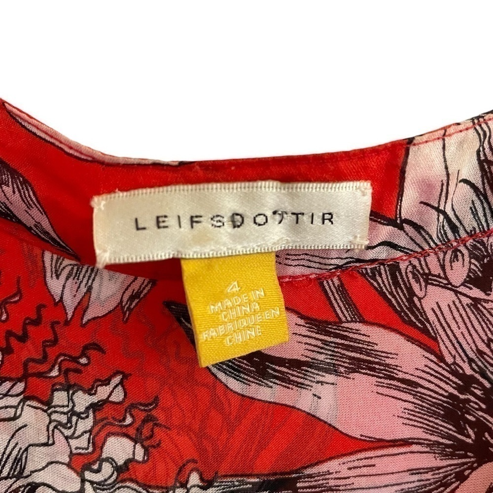 Anthropologie Leifsdottir Silk Cattleya Tunic, Size 4 - Picture 6 of 8